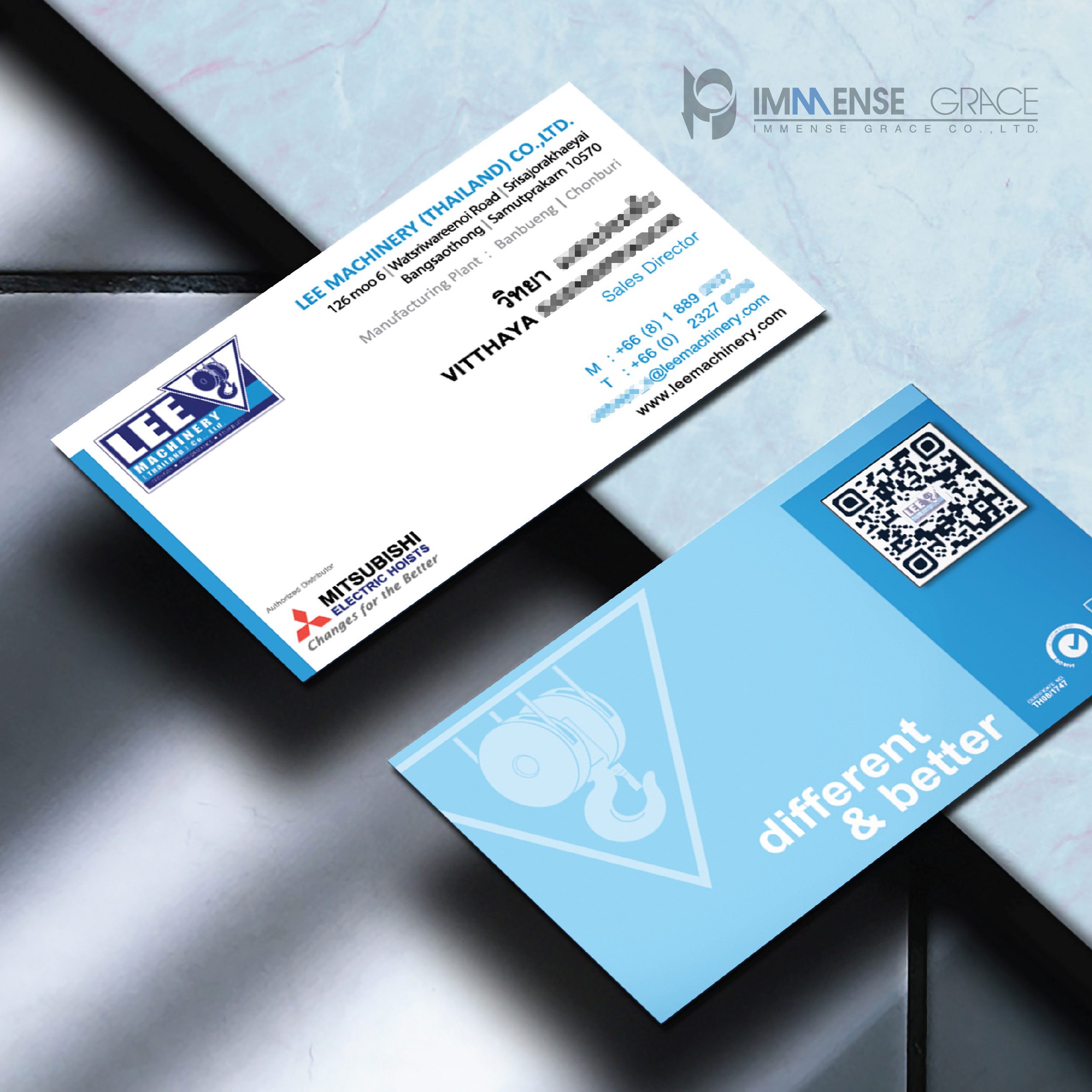 LEMAC Business card : PVC card, water&tear-proof