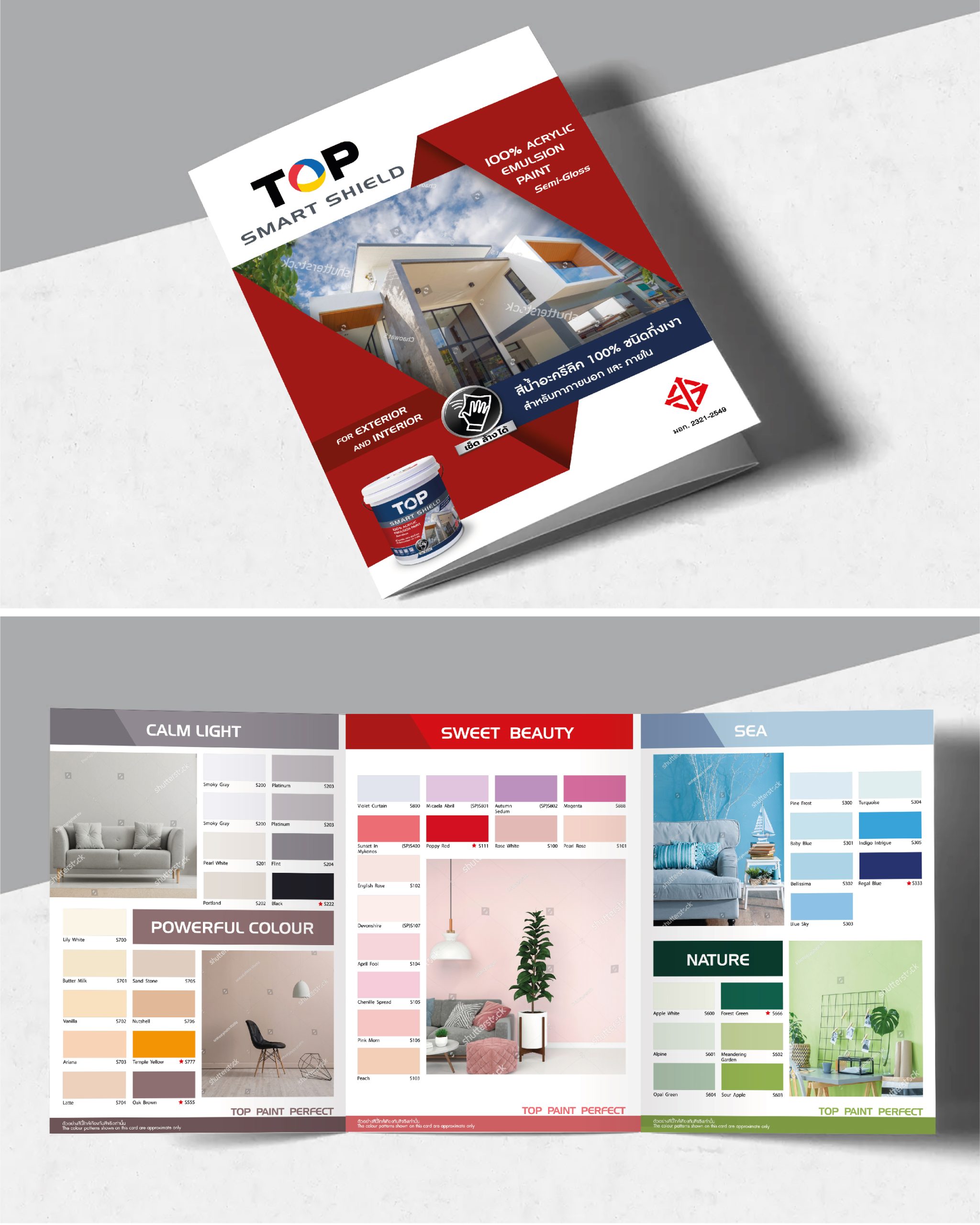 Design, Printing,  Top Paint Color Pamphlet